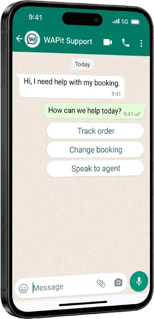 WhatsApp interactive reply buttons